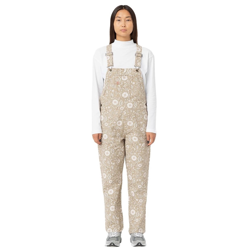 Dickies medium Ellis Floral Bib Overall - Women's - Picture 1 of 5